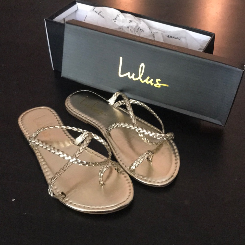 Lulus gold sandals